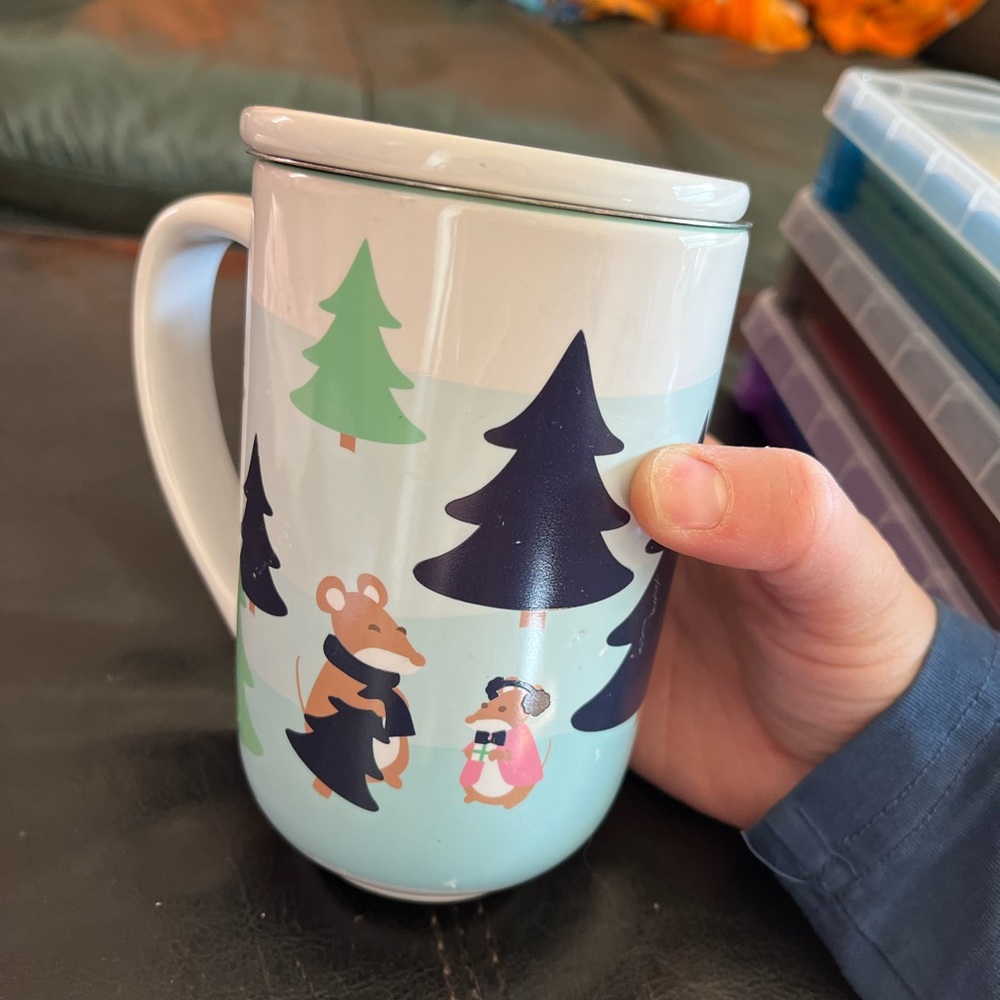 David’s Tea Colour Whimsical Forest Mug with Lid
